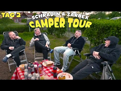 MONTE und TRYMACS CRASHEN unsere TOUR😱🤣 (Markise + Wind = RIP💀) CAMPER TOUR🚍🗺️mit Zarbex Tag 2