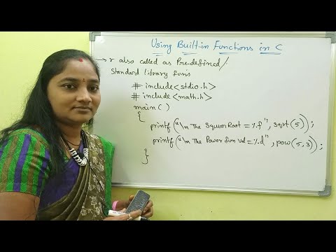 C-Language|Class-69|Using Builtin Functions in C|Both in Telugu and English|Telugu Scit Tutorials