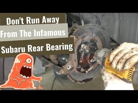 Removing A Stuck Subaru Rear Wheel Bearing