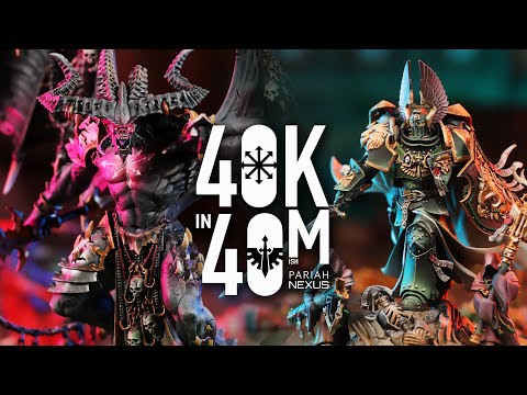 The Greater the Daemon, the ... Chaos Daemons vs Dark Angels Warhammer 40k in 40m