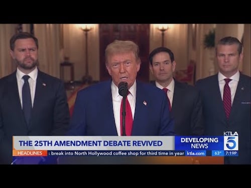 Democrats intensify calls to invoke the 25th Amendment against President Trump