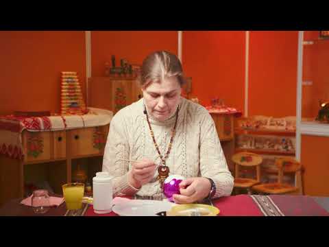 Урок по росписи клинской елочной игрушки