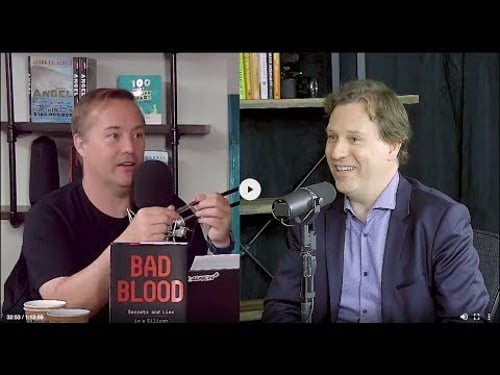 The Theranos Story: how WSJ's John Carreyrou revealed fraud & deception in "BAD BLOOD" E828