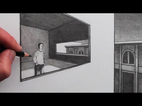 How to Draw a View of a Room Through a Window in Perspective