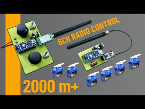 How To Make 6-Channel Radio Control. Range 2000m+