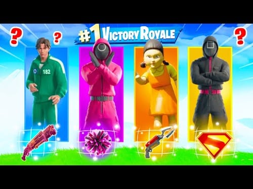 The *RANDOM* SQUID GAMES Challenge! (Fortnite)