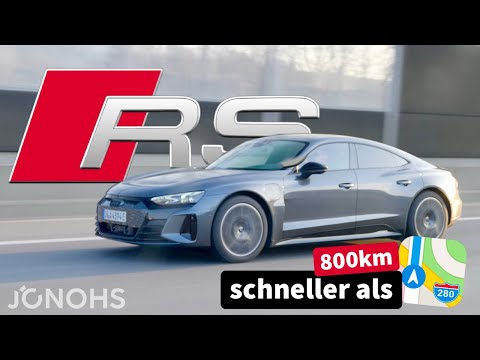 Audi RS e-tron GT Langstreckentest - auf der Autobahn schneller als Apple Karten?
