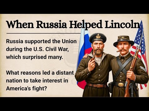 π·πΊπΊπΈ Russiaβs Role in the American Civil War || Learn English Through Story Level 2 || Graded Reader