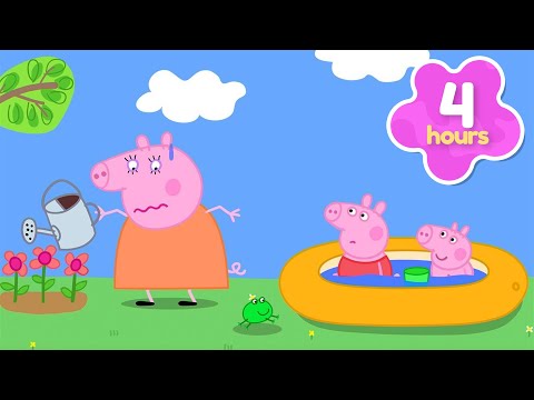 BOILING Hot Day! 🥵 Peppa Pig Full Episodes | 4 Hours of Kids Cartoons