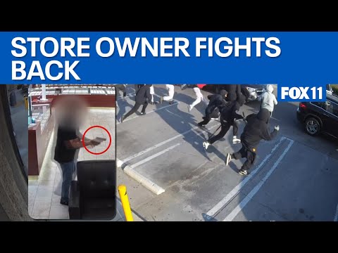 California jewelry store owner shoots at mob of thieves, scares them off | FOX 11 LA