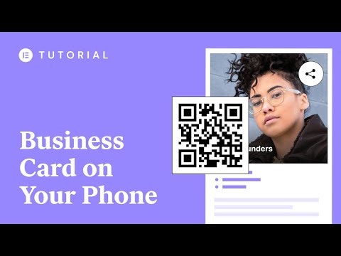 How To Make a Digital Business Card With Elementor