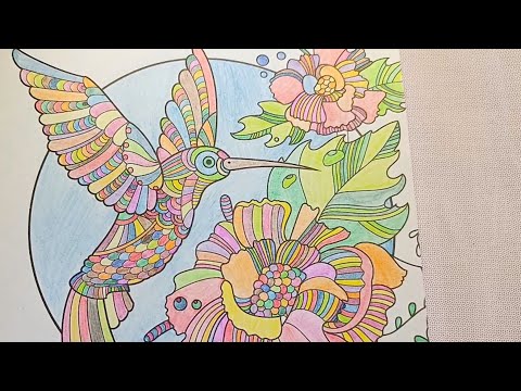 Bird & Flower Mandala Coloring | Relaxing Anti-Stress Art