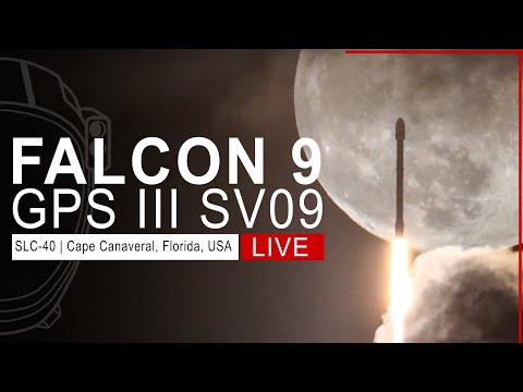 SpaceX Launches GPS III SV09 Mission from Cape Canaveral, Florida