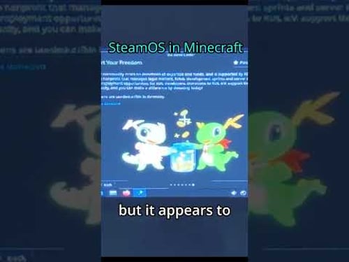 Installing SteamOS in Minecraft... on a Steam Deck? #steamdeck #steamos #minecraft