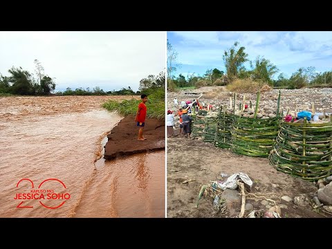 Mga residente, gumawa ng improvised flood control gawa sa bato at kawayan? | Kapuso Mo,Jessica Soho