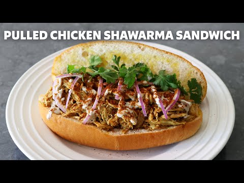 Pulled Chicken Shawarma Sandwich | Food Wishes