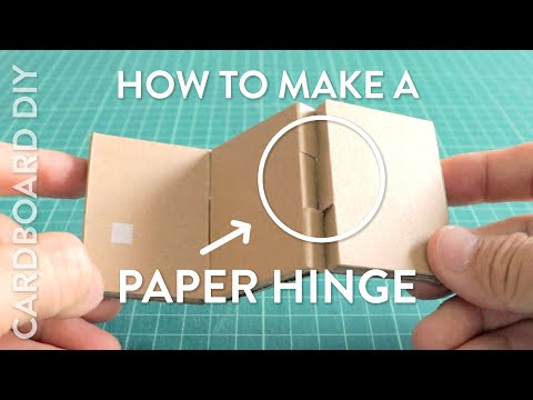 How to make a perfect hinge from corrugated cardboard #upcycling #cardboardcraft #hinges