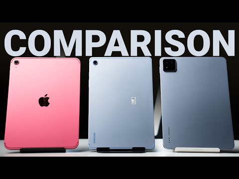 iPad 11 vs. Samsung Galaxy Tab S10 FE vs. Xiaomi Pad 7 Pro Comparison