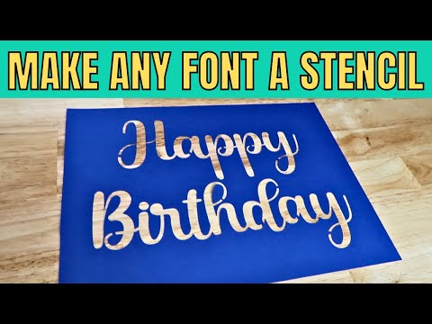 How to keep letter centers when making a stencil with Cricut