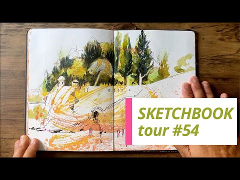 Sketchbook Tour: Urban Sketching Edinburgh Corfu in Watercolour