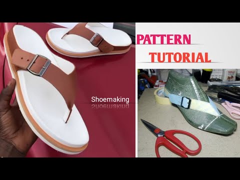 How to make pattern for this trendy unique flip-flops#beginners #shoemaking
