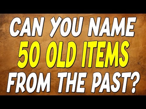 Can You Identify 50 OLD Items from the Past in Just 5 Seconds? (Part 4)