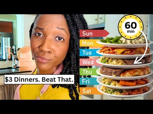 Cook a Week of Dinners in 60 Minutes | The $3 Dinner System (Real Meals, No Fluff, Just Proof)