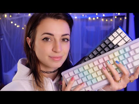 ASMR | 3 Mechanical Keyboards Typing Test + Bonus Triggers