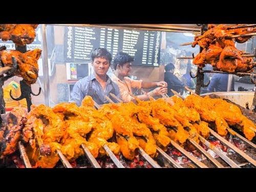 INDIAN STREET FOOD Tour in LUCKNOW with MONSTER BBQ CHICKEN and CHEAP SPICY CURRY !