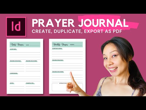 Simple Step-by-Step Indesign Tutorial For Creating Your Own Prayer Journal