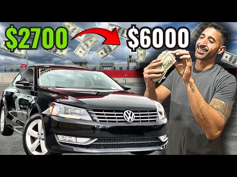 I Made $2500 Profit In One Week Flipping This Volkswagen Passat