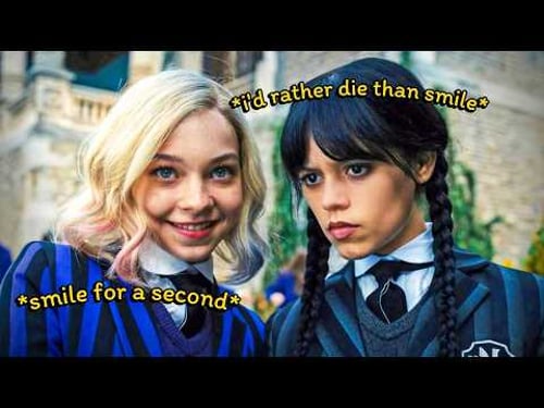 wednesday and enid being weird besties for 10 minutes