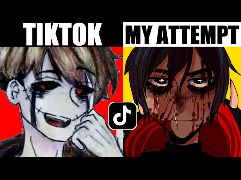 trying all the tiktok art challenges
