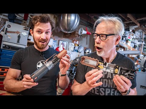 Adam Savage Reacts to Hacksmith's Newest Lightsaber!