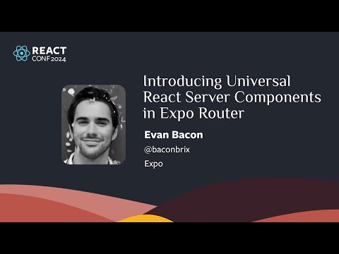 Introducing Universal React Server Components in Expo Router | Evan Bacon