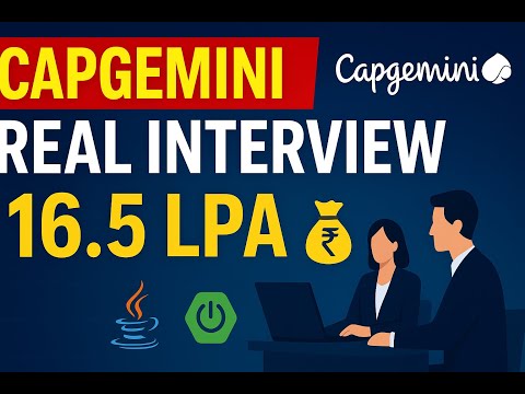 Capgemini Java Developer Interview | 3–7 Years Experience | Spring Boot | Microservices | SQL