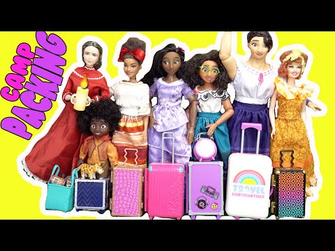 Disney Encanto Madrigal Family Mirabel, Isabela, Luisa, Pepa Packing Suitcase for Camping Vacation