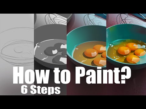 How to Paint and Color Digital Painting: 6-Steps