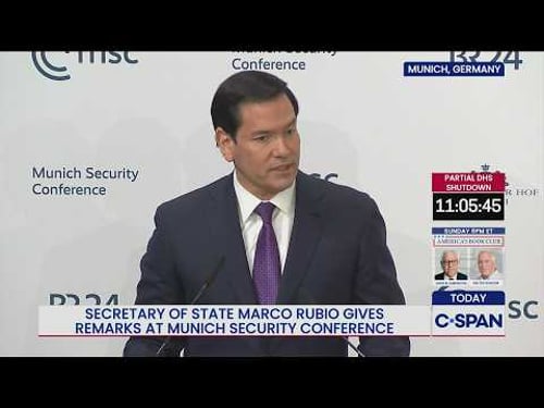 Secretary Marco Rubio Remarks at Munich Security Conference
