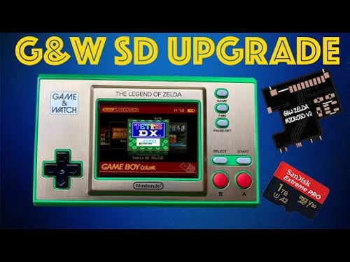 Game & Watch Zelda - 64MB Flash Upgrade + SD Mod