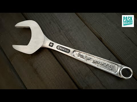 Manually Drop Forging a Wrench in a Home Workshop