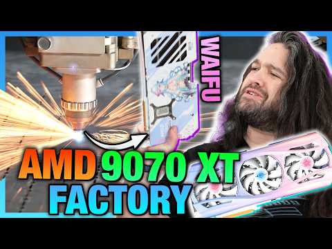 AMD RX 9070 XT GPU Factory | How Yeston "Waifu" Graphics Cards are Made