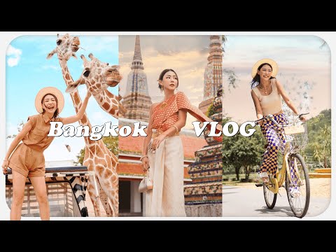 睽違已久的泰國之旅 ✈️ 曼谷我來啦 🇹🇭 到野生動物園和長頸鹿拍照 🦒 / 超紅的猛男餐廳 / Cafe 拍照打卡 | MAYHO 【 美好的一天 】