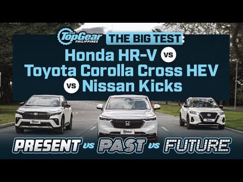 Honda HR-V vs Nissan Kicks vs Toyota Corolla Cross: Gas vs hybrid Big Test | Top Gear Philippines