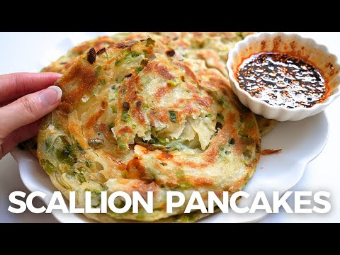 Chinese Scallion Pancakes 葱油饼 | Super Crispy & Flaky! 🤤