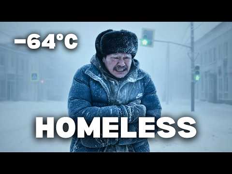 Sleeping Outside at –64°C (−83°F) Homeless in the World’s Coldest City | Yakutsk