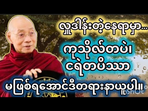 လှူဒါန်းတဲ့နေရာမှာကုသိုလ်တပဲငရဲတပိသာမဖြစ်ရအောင်ဒီတရားနာယူပါ#ပါချုပ်ဆရာတော်#Dhammalight2