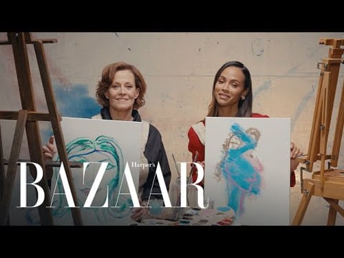 Zoe Saldaña & Sigourney Weaver on ‘Avatar,’ Fashion & Theater | Portrait Mode | Harper’s Bazaar