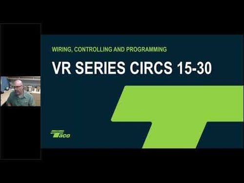 VR Circulators Controls and Programming Part 2 – 1 PDH
