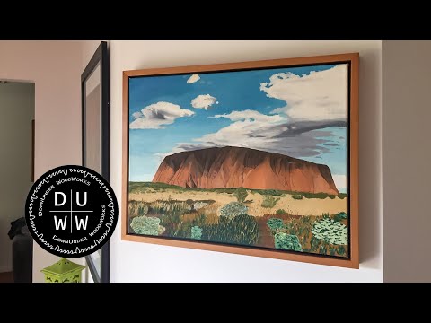 How to make a floating frame for a canvas painting or print